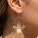 Pearl And Disc Charmed Hoop Earrings