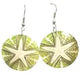 The Green Starfish Earrings