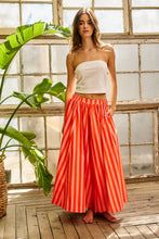 Orange Striped Gaucho Pants (REG)