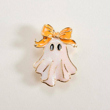 Girly Ghost Halloween Brooch