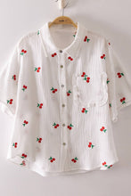 Cherry Embroidered Top (PLUS)