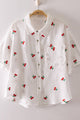 Cherry Embroidered Top (PLUS)