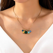 Crystal Cluster Charm Necklace