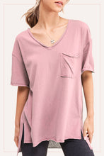 Breathable Front Pocket Top in Blush (REG)