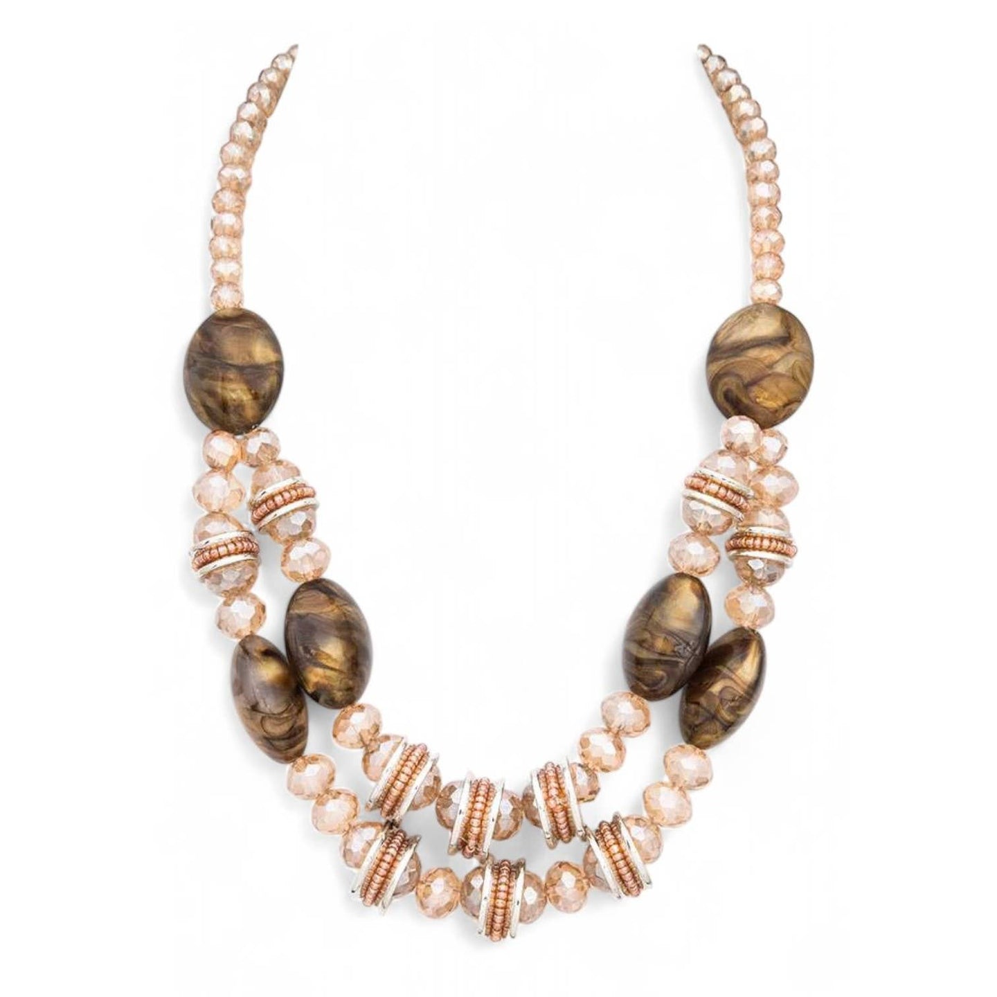 Mix Crystal Beads Statement Necklace