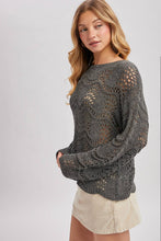 Scallop Knit Sweater in Ash (REG)