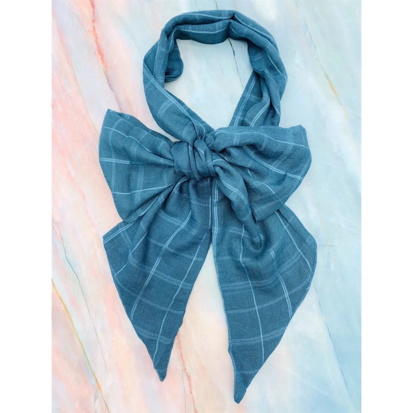 Plaid Skinny Scarf