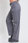 Mid Rise Cargo Pants in Charcoal (REG)