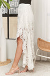 Crochet Lace High Low Skirt (REG)
