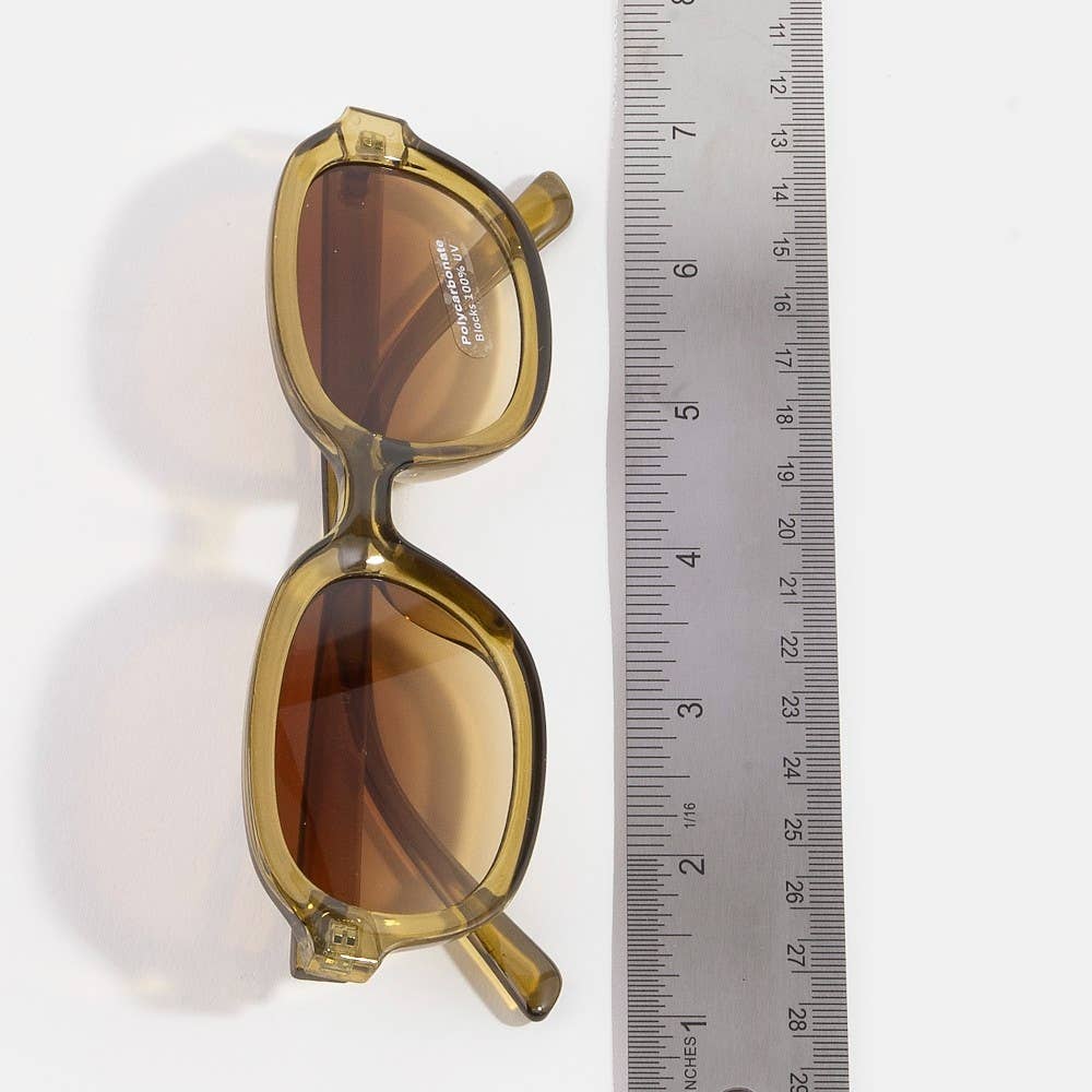 Summer Vibes Retro Oval Sunglasses