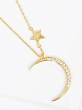 18K CZ Celestial Moon Necklace