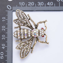 Antique CZ Bee Brooch