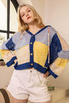 Patchwork Hoodie Cardigan (REG)