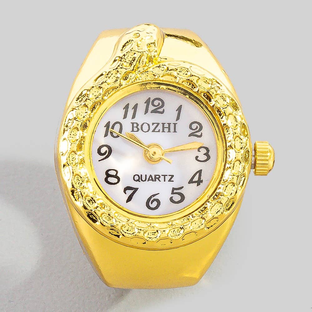Stainless Steel Snake Ring Watch