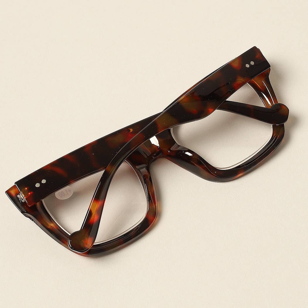 Bold Oversized Square Reading Glasses