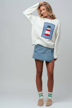 Whipstitch Lighthouse Sweater in Ivory (REG)