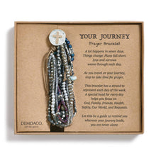 Grey Your Journey Prayer Bracelet