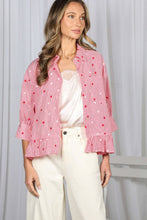 Red Striped Ruffled Top w/ Stars (REG)