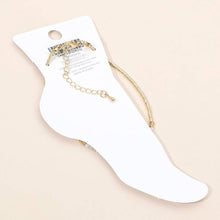 Faceted Beaded Anklet