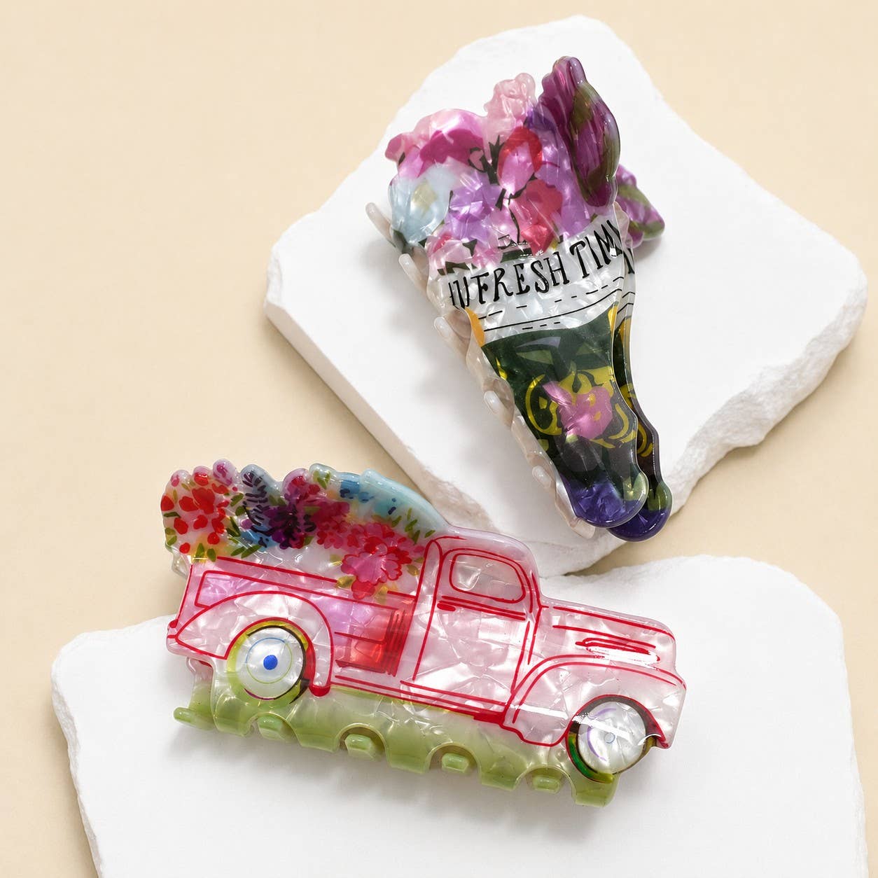 Fresh Flowers Claw Clip