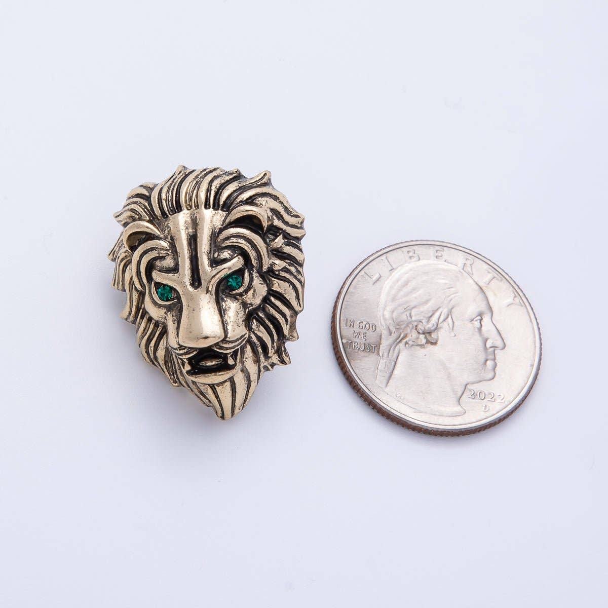 Vintage Lion Head Brooch