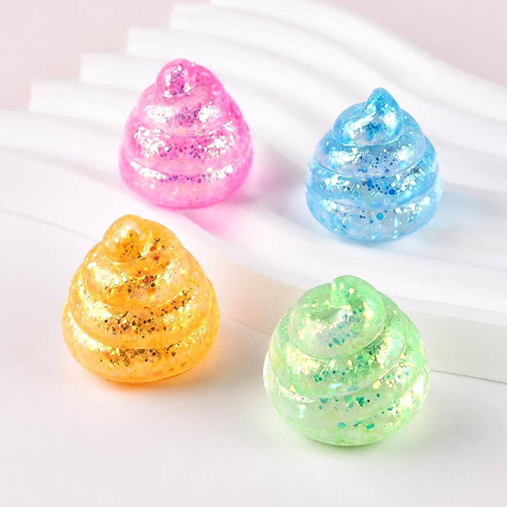 Glitter Swirl Squishy Stress Toy