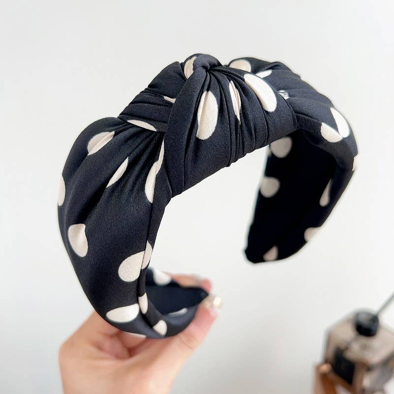 Knotted Polka Dot Headband