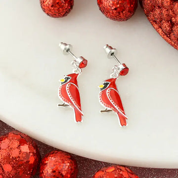 The Cardinal Earrings