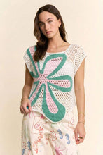 Intarsia Crochet Flower Top (REG)
