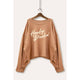 Howdy Darlin' Cropped Sweatshirt in Clay (REG)