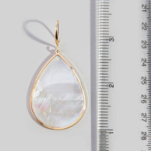 Iridescent Shell Teardrop Earrings