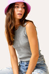 Basic Ribbed Sleeveless Top (REG)