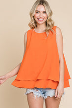 The Light Tomato Tiered Flare Tank
