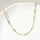 14K Gold Plated Paperclip Chain Necklace