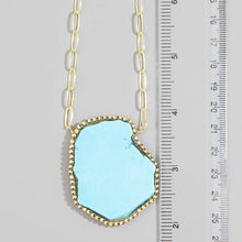 Turquoise Slab Necklace