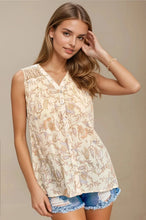 Smocked Paisley Top (REG)