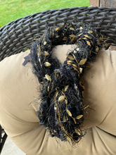 Handmade Black and Gold Scarf