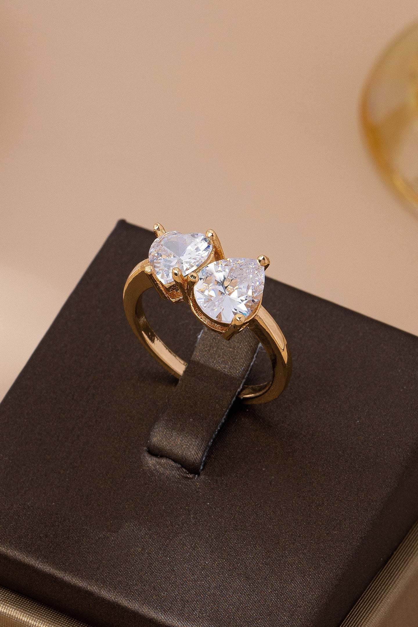 Minimal Crystal Duo Ring