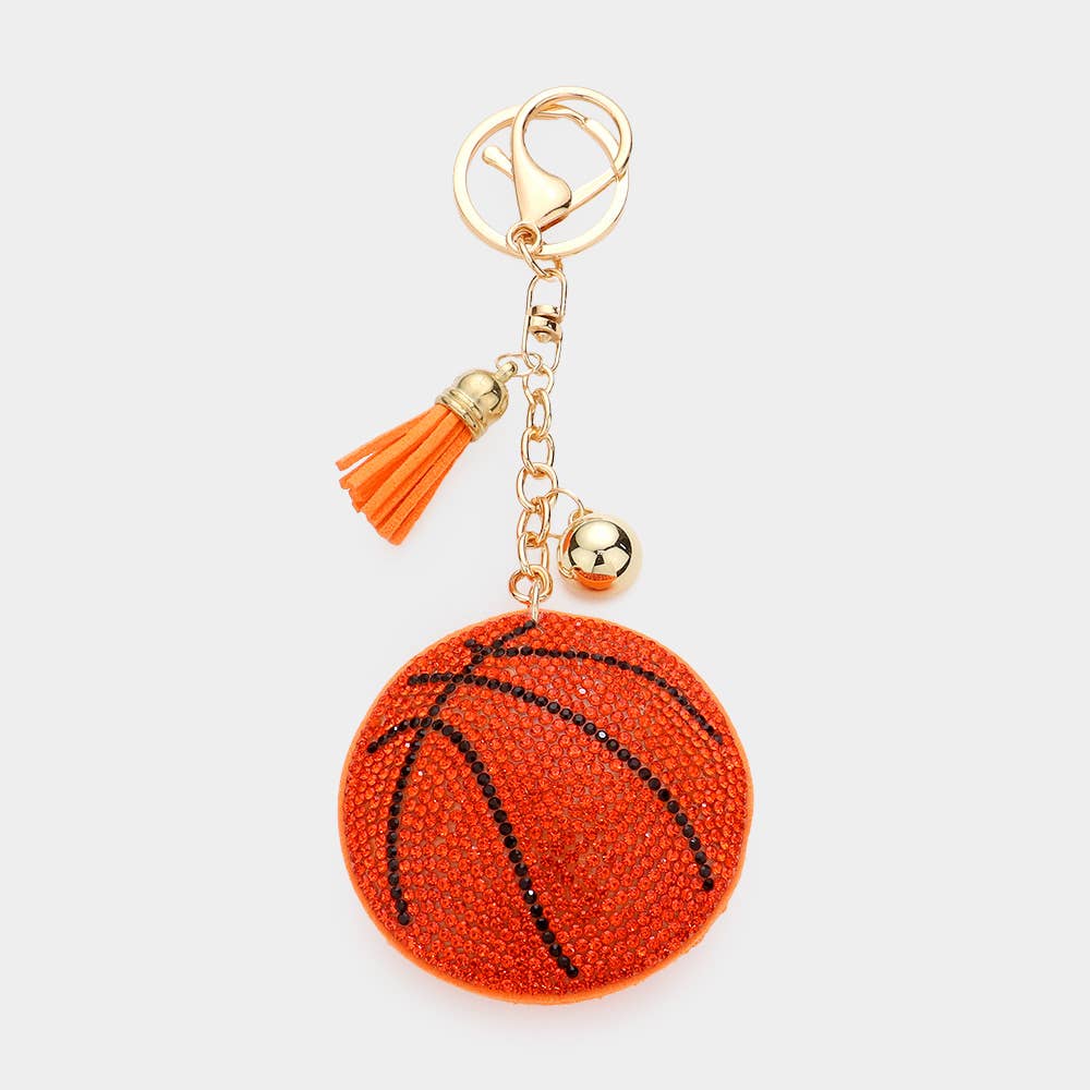 Bling Basketball Keychain