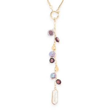 Fringe Bead Drop Necklace