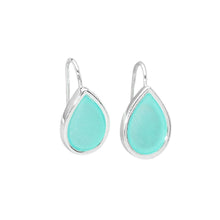 Sea Glass Teardrop Earrings