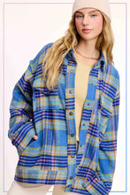 Sky Plaid Shacket (REG)