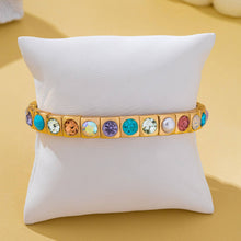 Radiant Multi Stone Stretch Bracelet