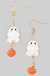 Blushing Ghost Dangle Earrings