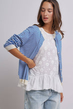 Blue Breton Striped Cardigan (REG)