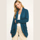 Soft Wrap Open Cardigan in Teal (REG)