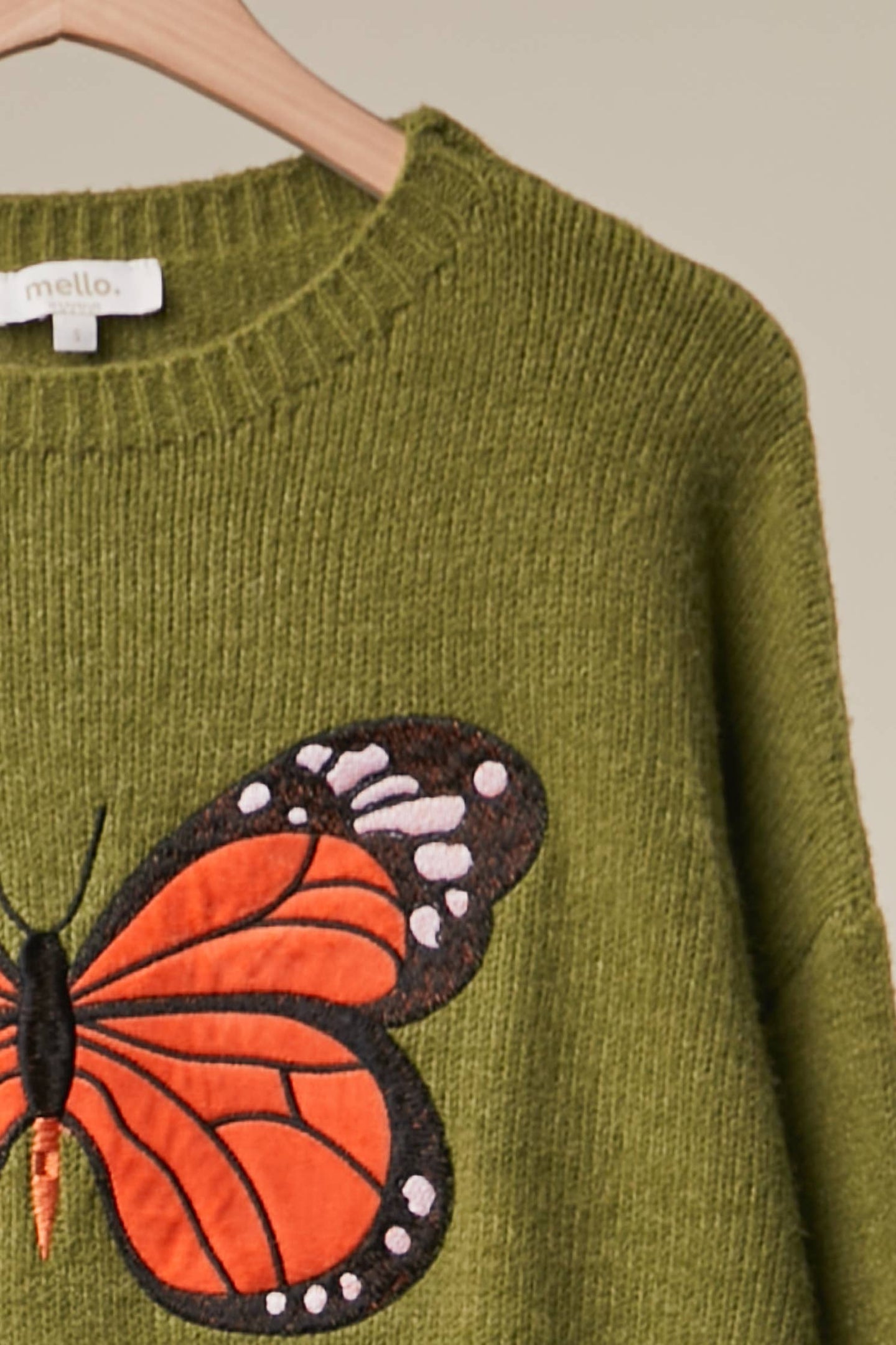 Embroidered Butterfly Sweater (REG)