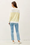 Lightweight Striped Sweater in Yellow (REG)