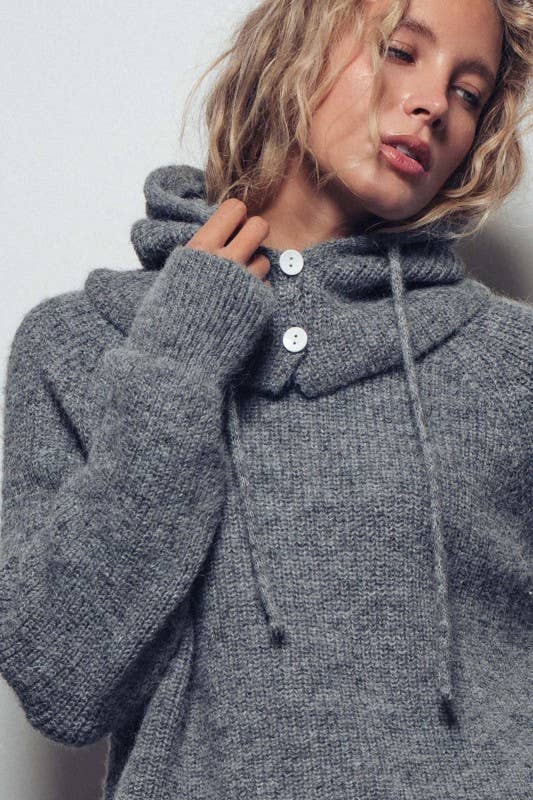 Sweater & Hooded Scarf Set (REG)