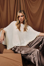 Loose Fit Layering Cape Sweater in Cream (REG)